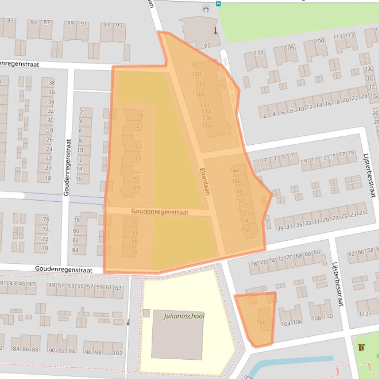 Kaart van postcodegebied 3319VC.