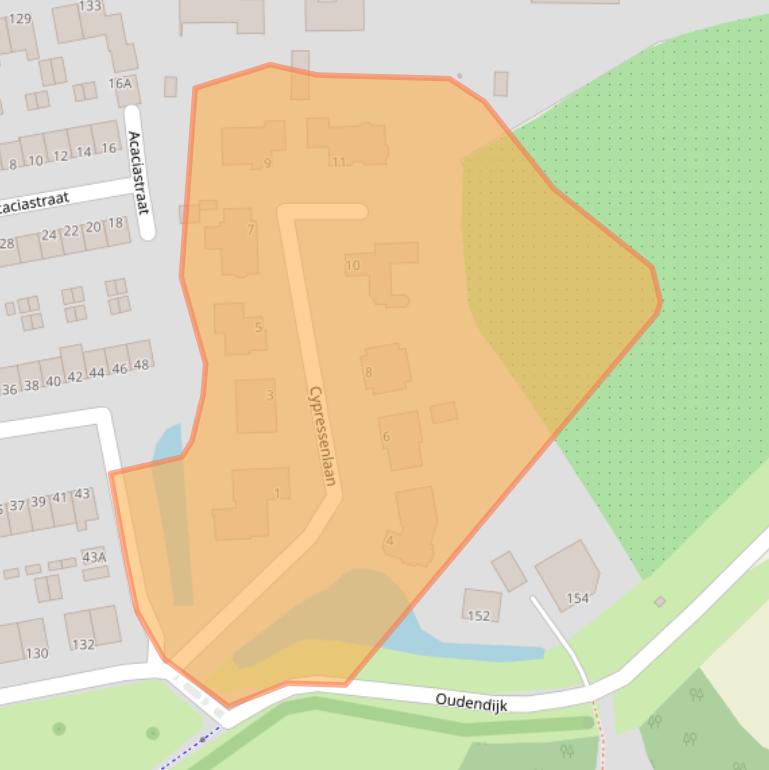 Kaart van postcodegebied 3319VP.