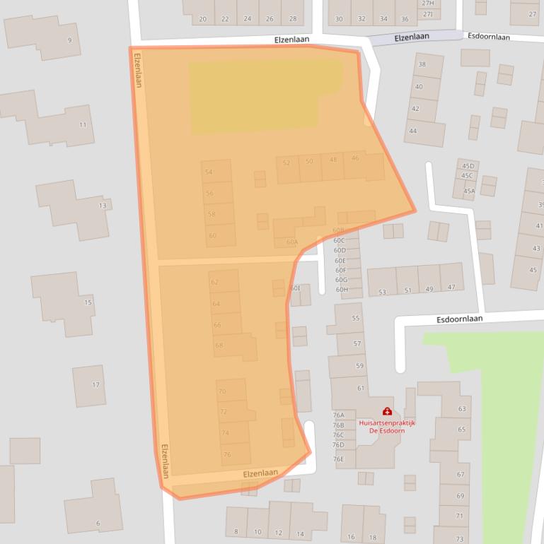 Kaart van postcodegebied 3319XC.