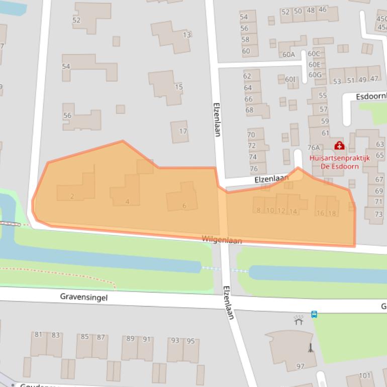 Kaart van postcodegebied 3319XL.