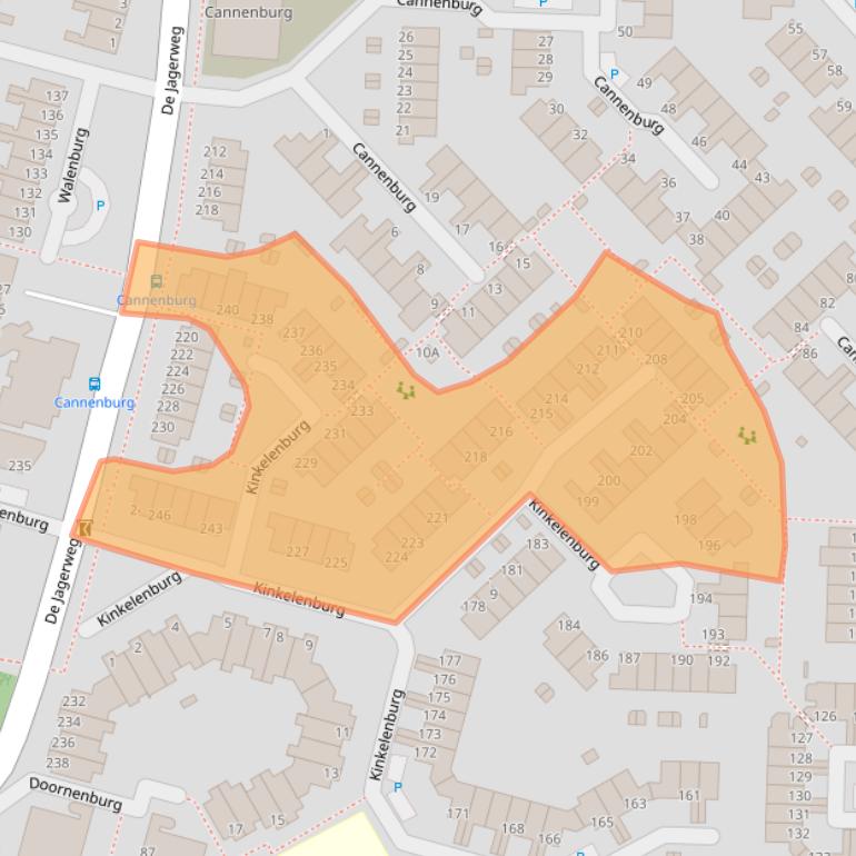 Kaart van postcodegebied 3328AL.