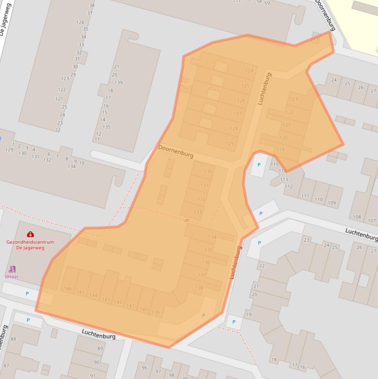 Kaart van postcodegebied 3328AR.