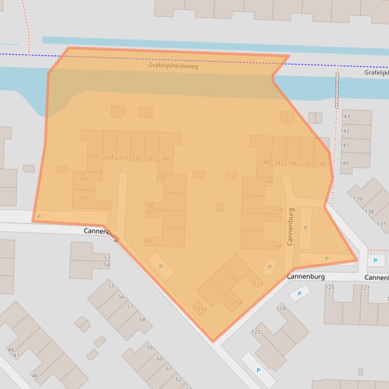 Kaart van postcodegebied 3328AX.