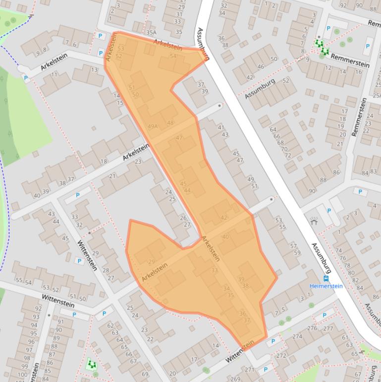 Kaart van postcodegebied 3328BB.