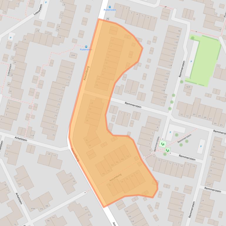 Kaart van postcodegebied 3328BE.