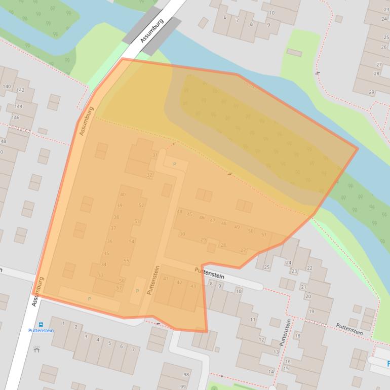 Kaart van postcodegebied 3328BK.