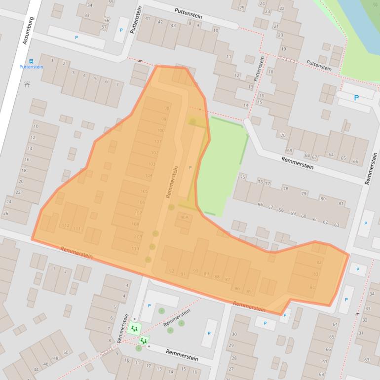 Kaart van postcodegebied 3328BR.