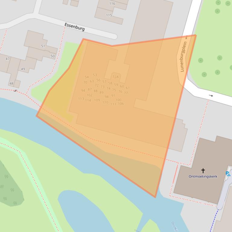 Kaart van postcodegebied 3328CD.