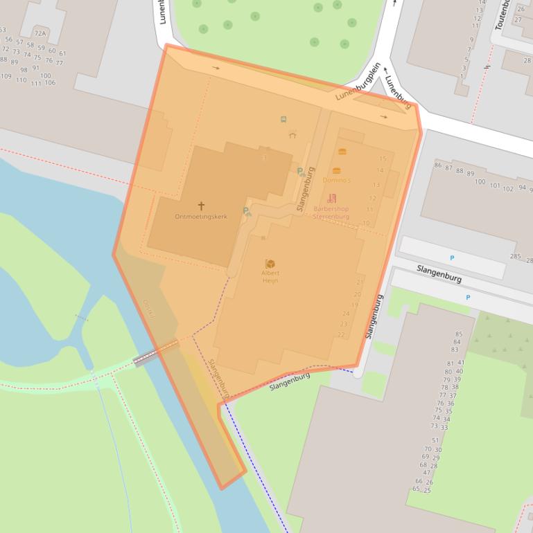 Kaart van postcodegebied 3328DN.