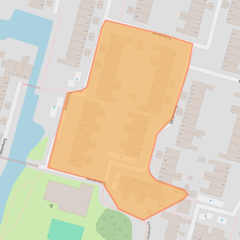 Kaart van postcodegebied 3328ED.