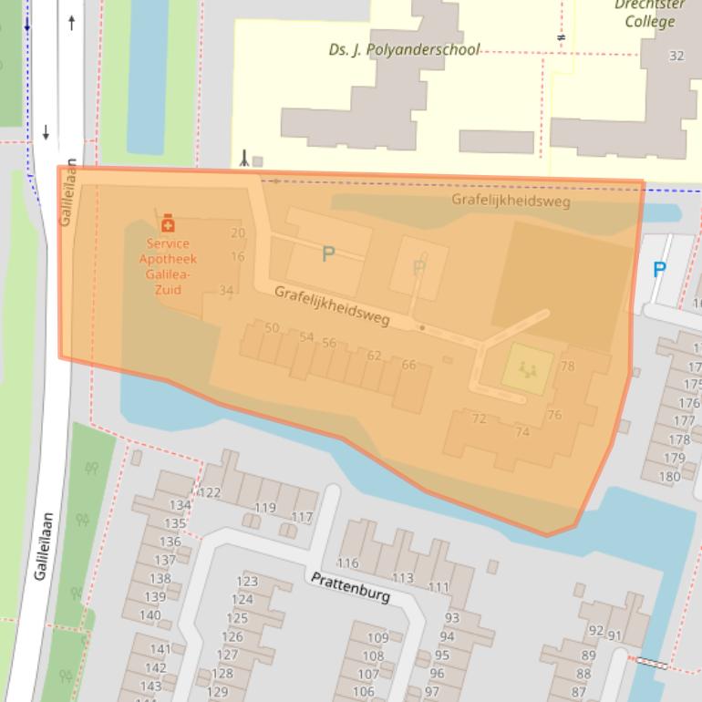 Kaart van postcodegebied 3328EM.