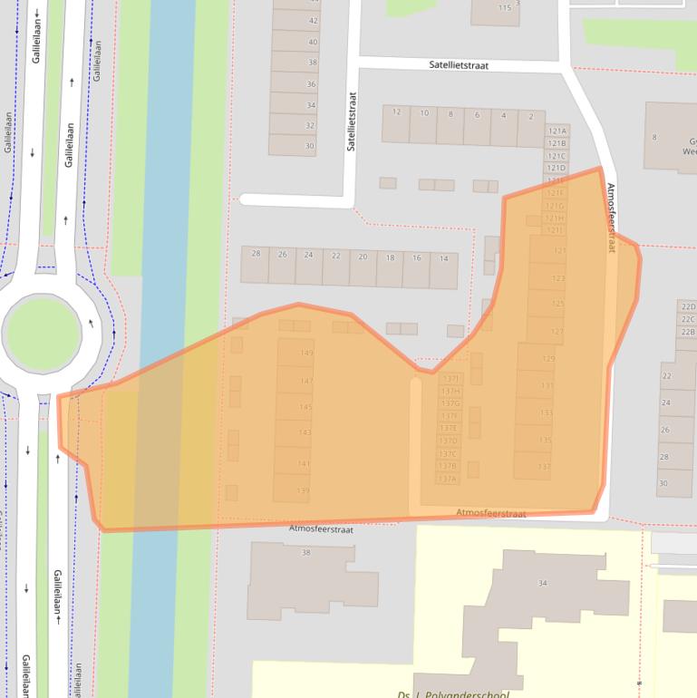 Kaart van postcodegebied 3328GC.
