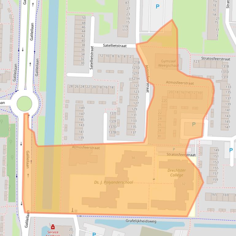 Kaart van postcodegebied 3328GD.