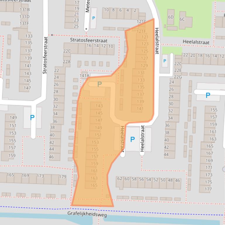 Kaart van postcodegebied 3328GH.