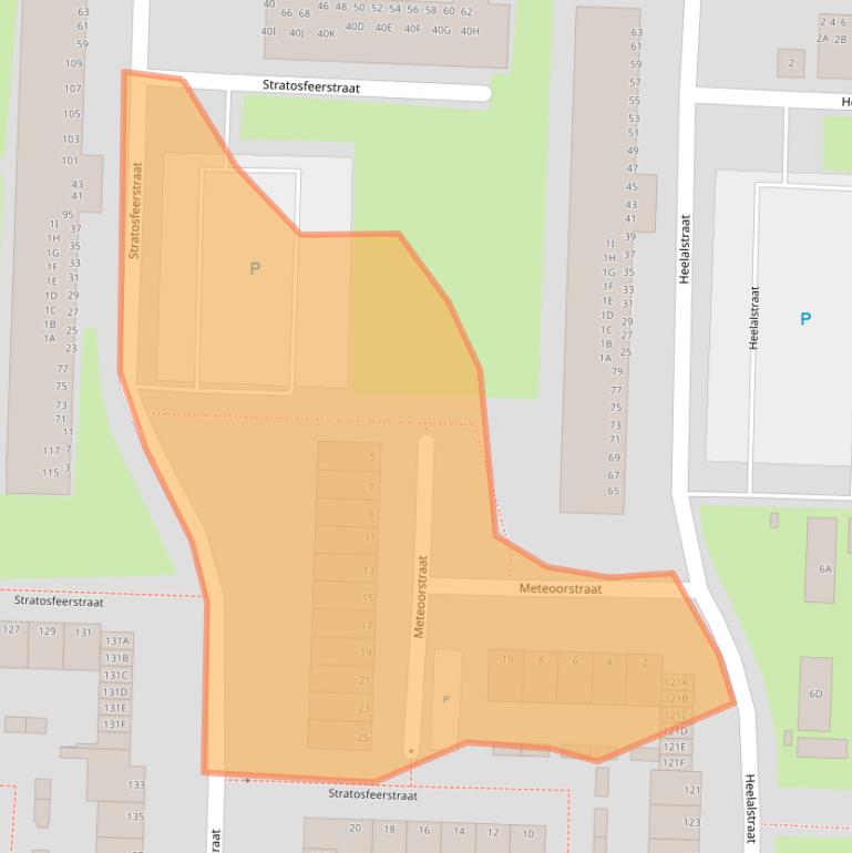 Kaart van postcodegebied 3328GK.