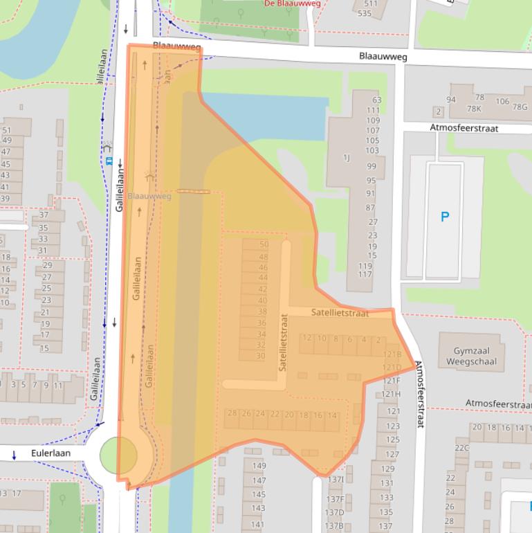 Kaart van postcodegebied 3328GL.