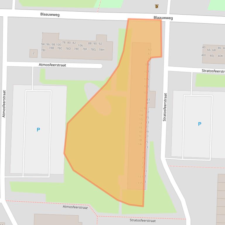 Kaart van postcodegebied 3328GN.
