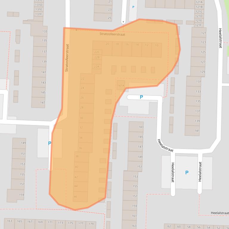 Kaart van postcodegebied 3328GR.