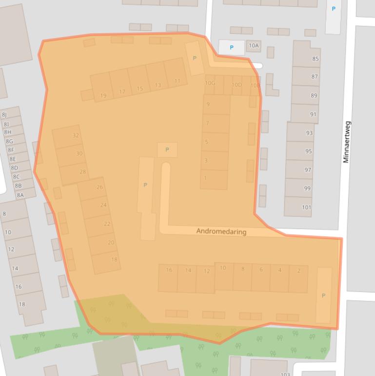 Kaart van postcodegebied 3328HB.