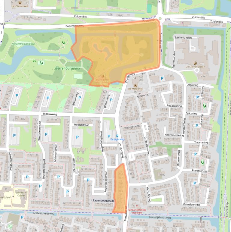 Kaart van postcodegebied 3328HE.