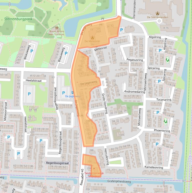 Kaart van postcodegebied 3328HG.
