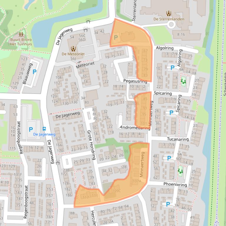 Kaart van postcodegebied 3328HM.