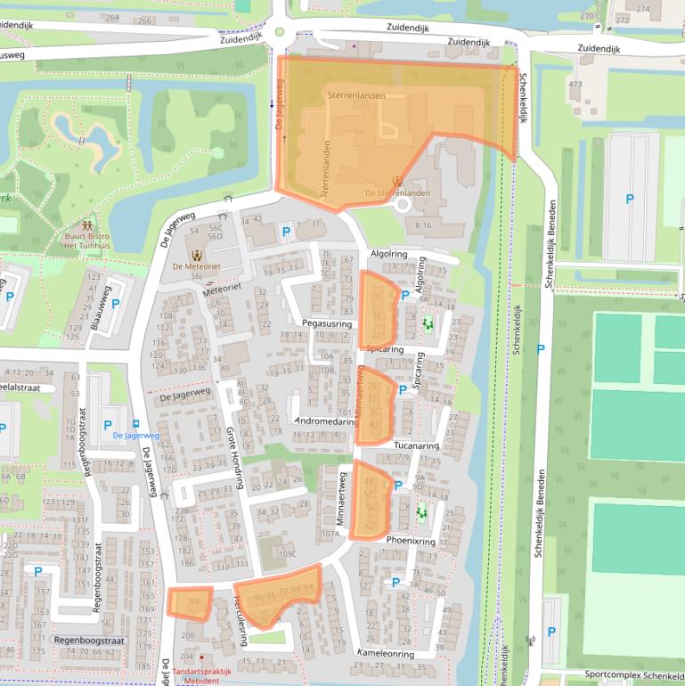 Kaart van postcodegebied 3328HN.