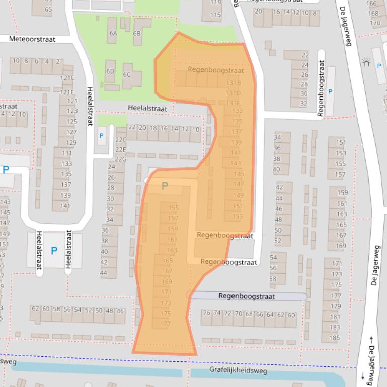 Kaart van postcodegebied 3328HV.