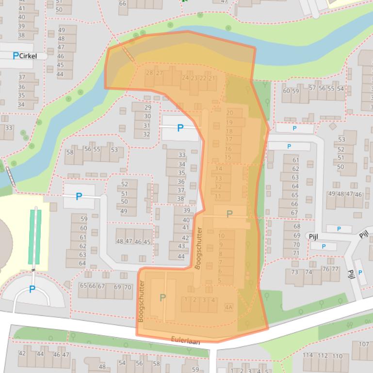 Kaart van postcodegebied 3328KA.