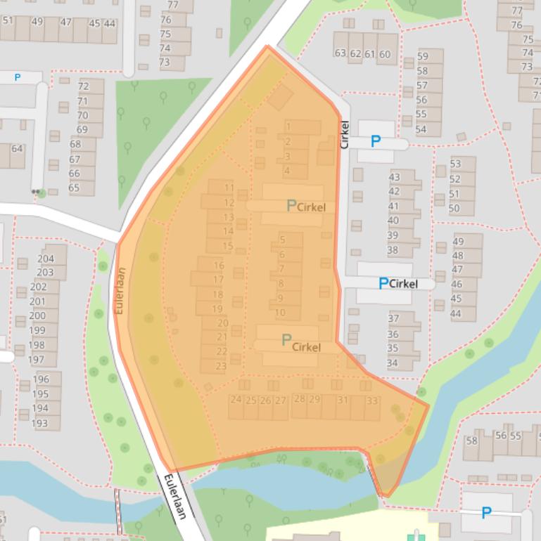 Kaart van postcodegebied 3328KD.