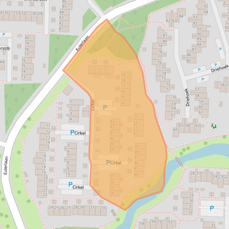 Kaart van postcodegebied 3328KE.