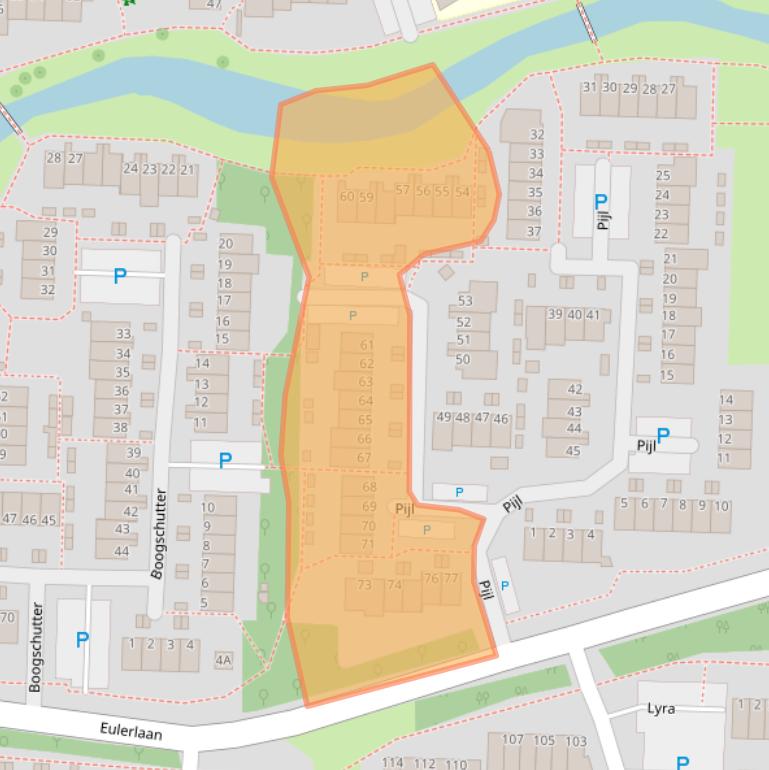 Kaart van postcodegebied 3328KR.