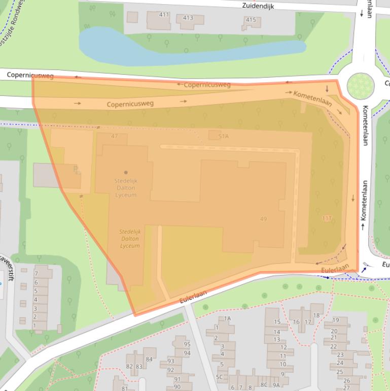 Kaart van postcodegebied 3328KS.