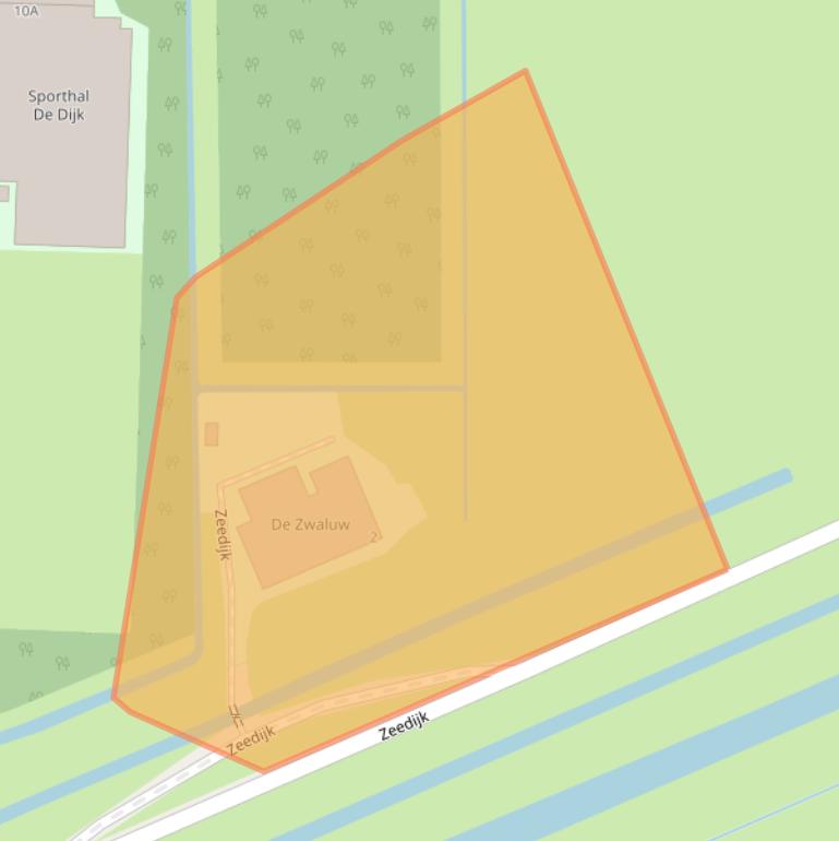 Kaart van postcodegebied 3328LD.