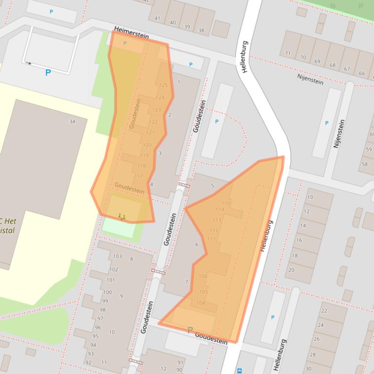 Kaart van postcodegebied 3328MD.