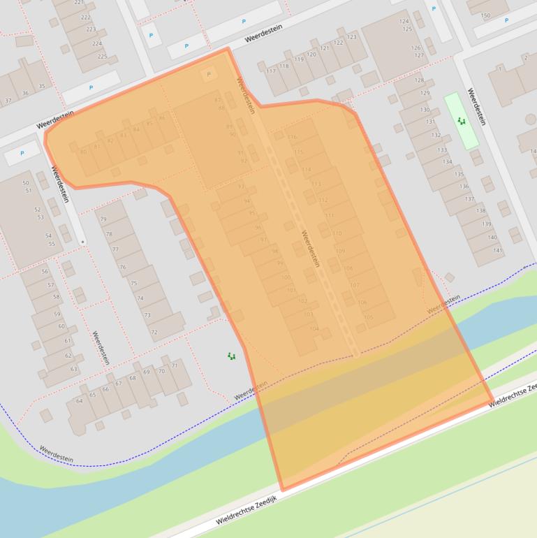 Kaart van postcodegebied 3328ML.