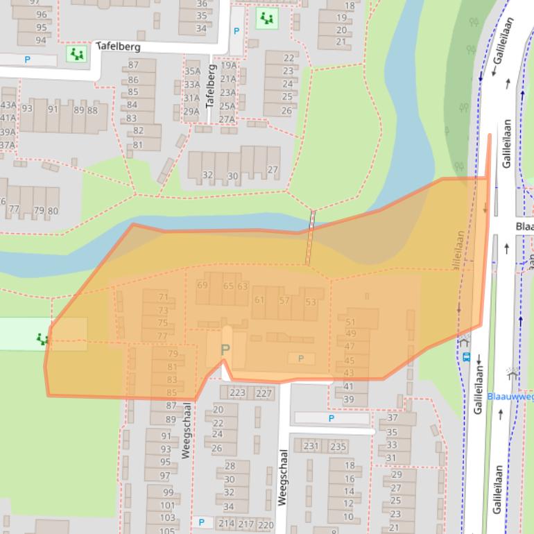 Kaart van postcodegebied 3328PB.