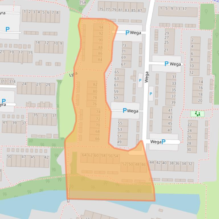 Kaart van postcodegebied 3328PJ.