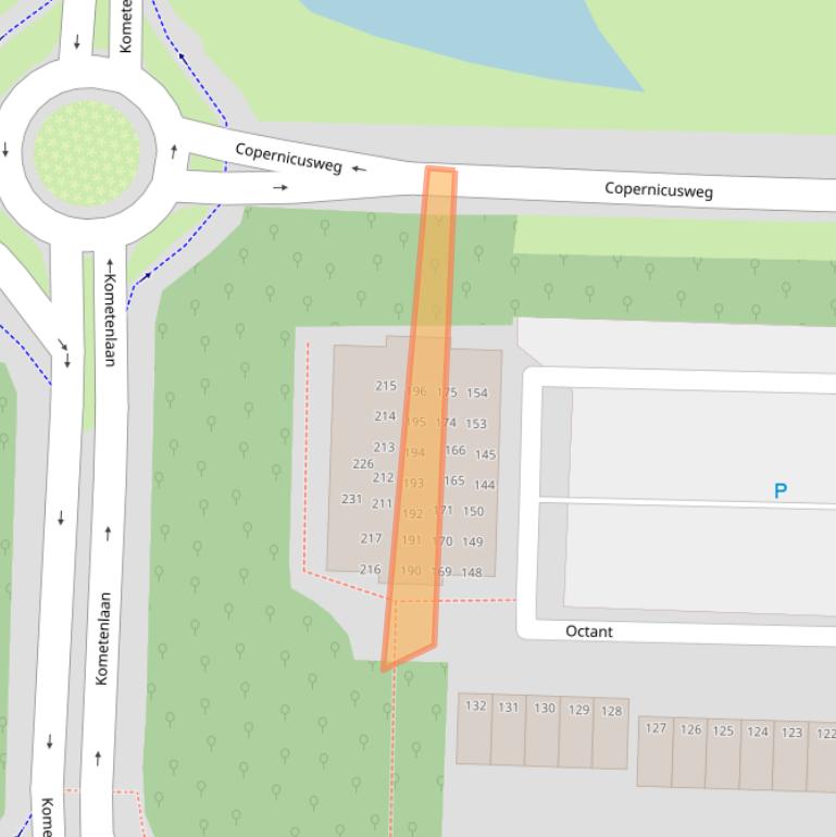 Kaart van postcodegebied 3328SL.