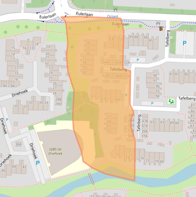 Kaart van postcodegebied 3328SR.