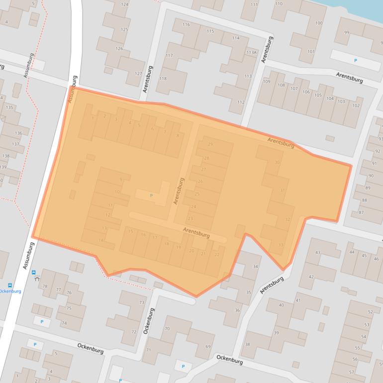 Kaart van postcodegebied 3328TA.