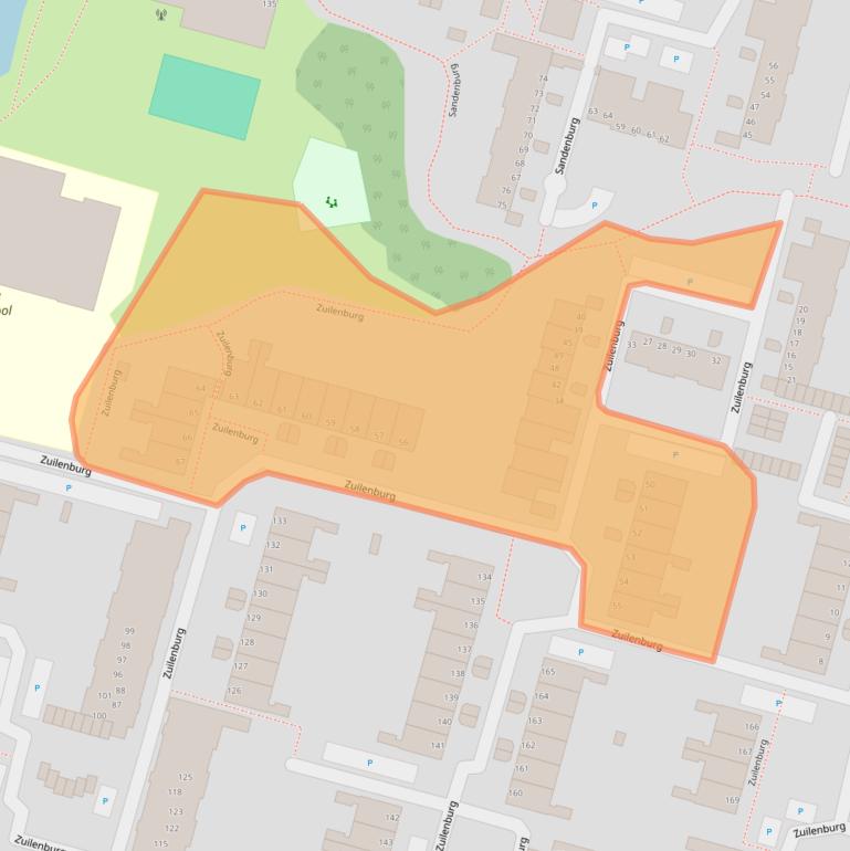 Kaart van postcodegebied 3328VB.