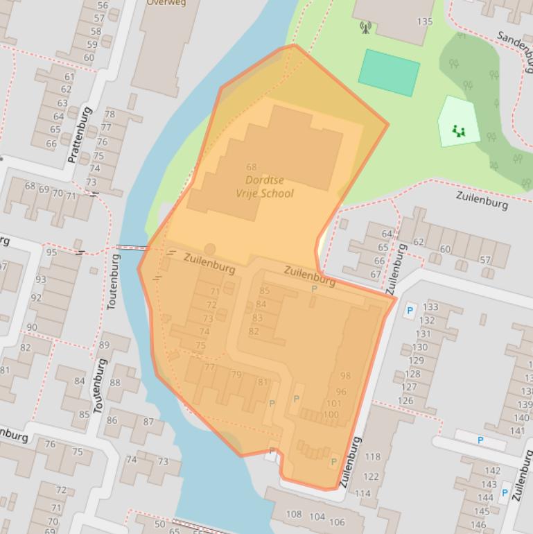 Kaart van postcodegebied 3328VC.
