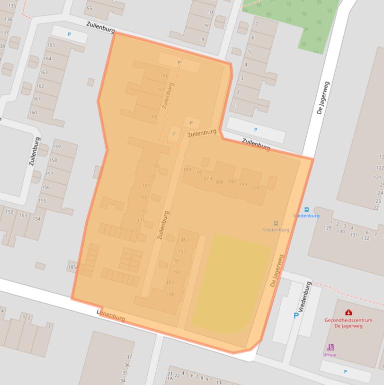 Kaart van postcodegebied 3328VG.