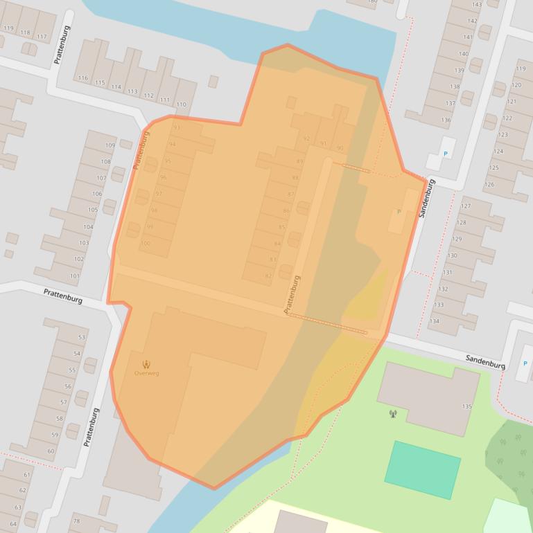 Kaart van postcodegebied 3328WD.