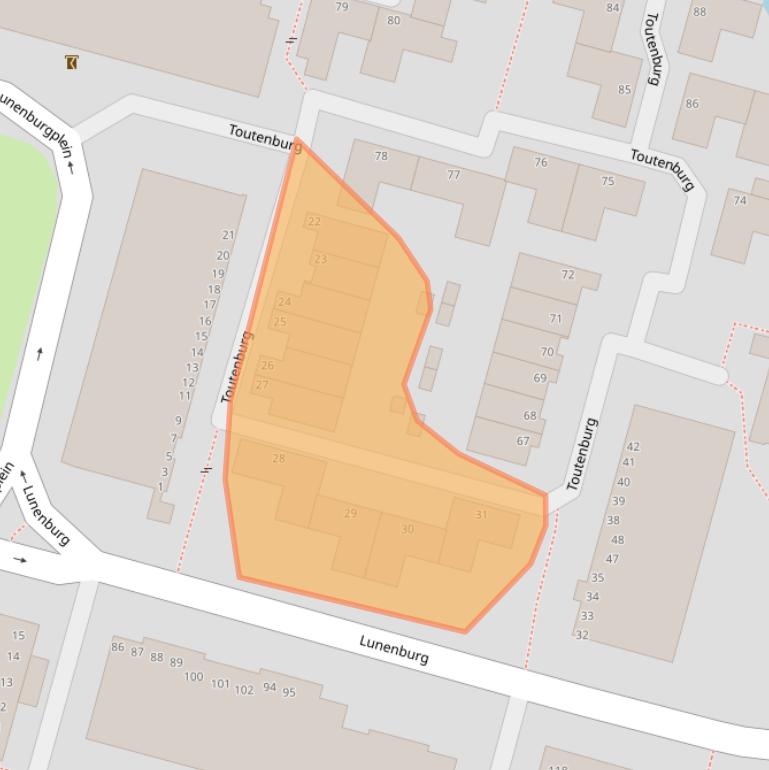 Kaart van postcodegebied 3328WJ.