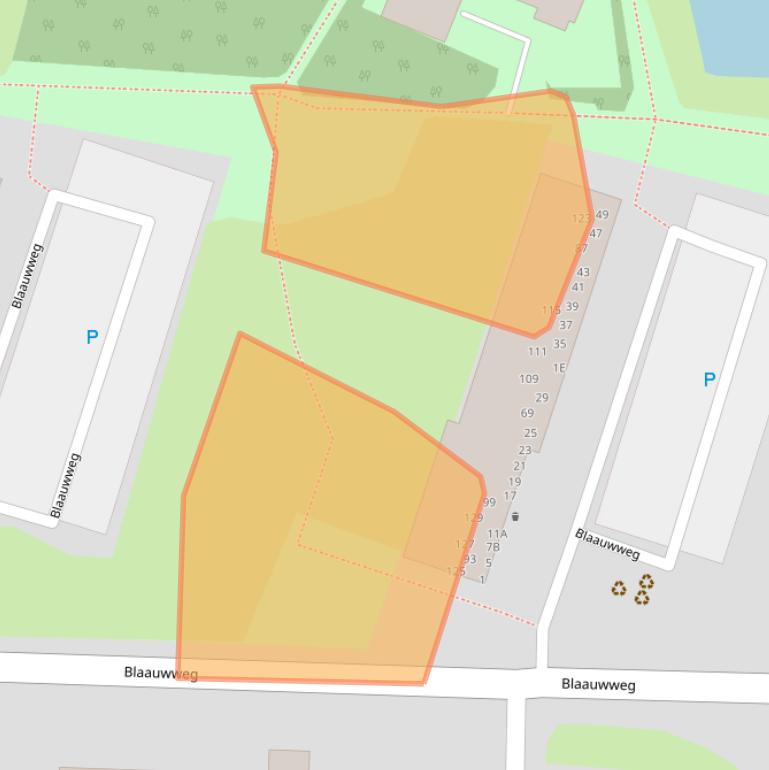 Kaart van postcodegebied 3328XC.