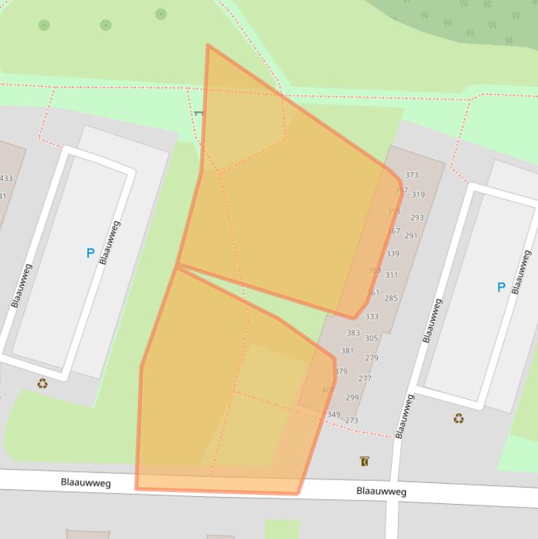 Kaart van postcodegebied 3328XK.