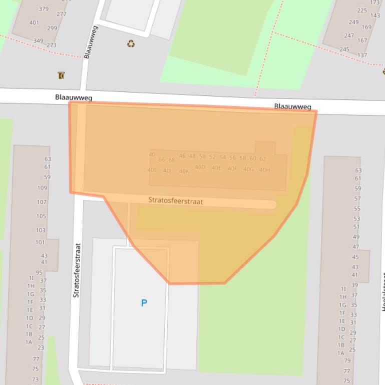 Kaart van postcodegebied 3328XR.