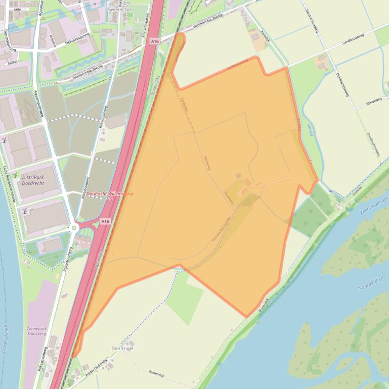 Kaart van postcodegebied 3329KJ.